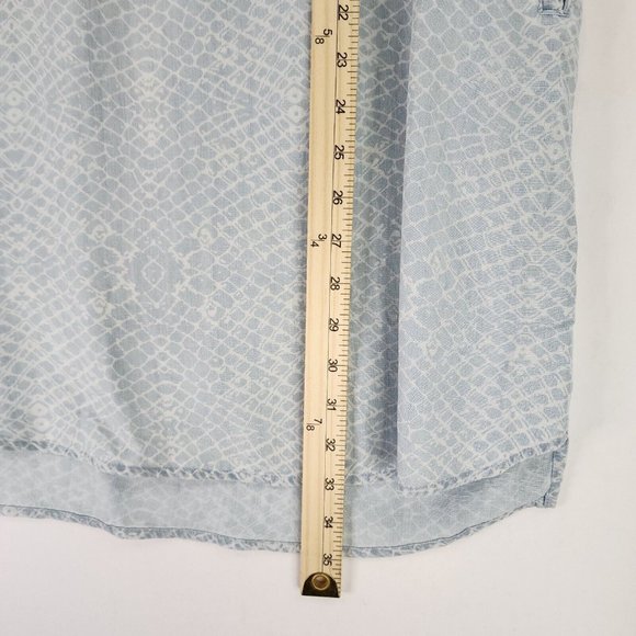 Chelsea & Theodore Dress Womens Medium Blue Soft Tencel Mom Cottage Core Mini - Picture 5 of 11